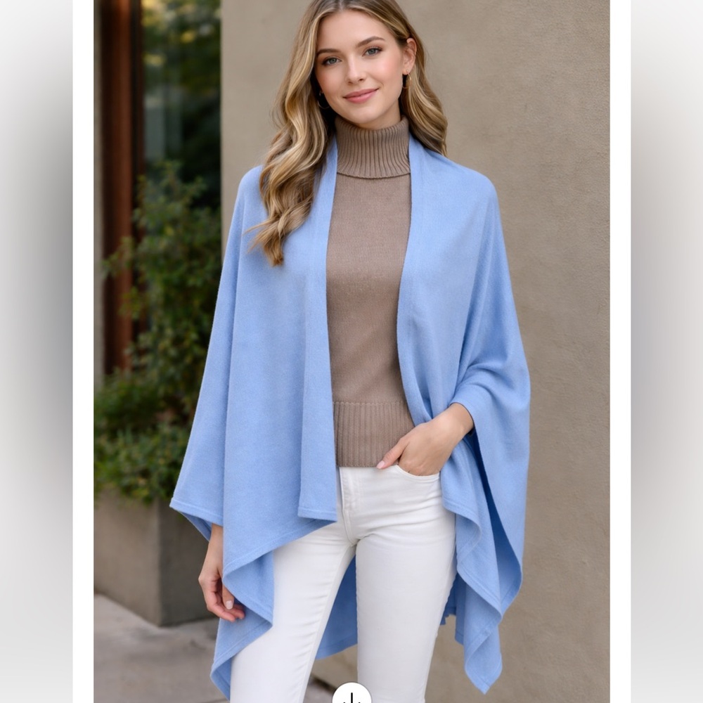 Cozy Blue Wrap Scarf S’Hug Arianna Papel Price is firm